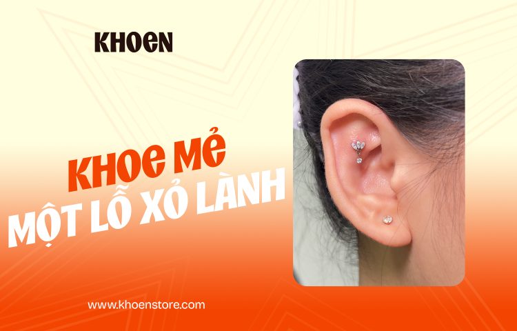banner khoe mẻ một lỗ xỏ lành tại Khoen Store